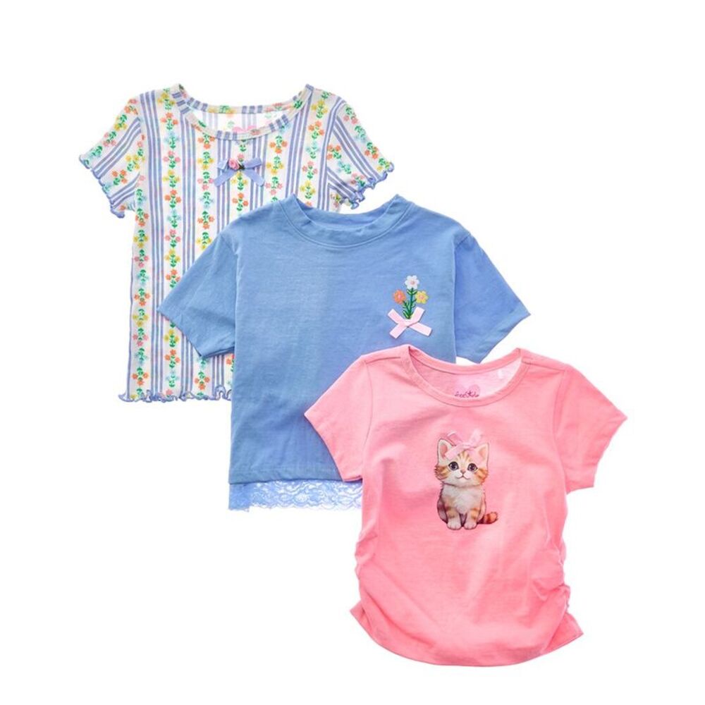 Freestyle Girls  3Pk Little Country Cutie Top, Pink